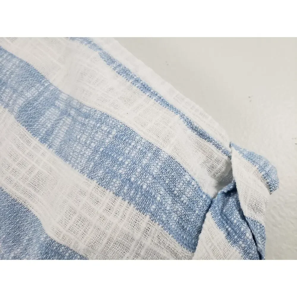 Free People We The Free Away at Sea Womens Top Size M Linen Blend Striped
